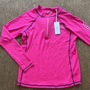 Vineyard Vines Performance Quarter Zip Pullover Biking Running Top M NEW